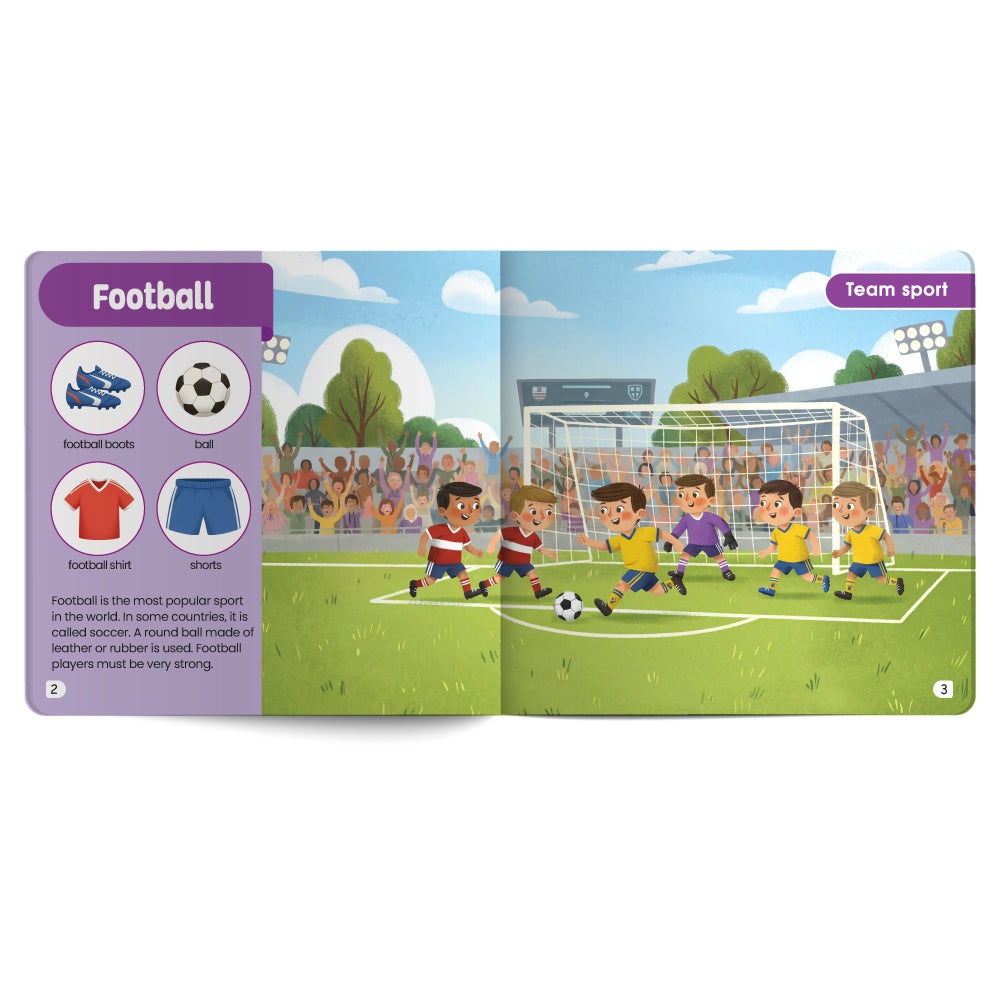 Individual and Team Sports – Book for Kids in English
