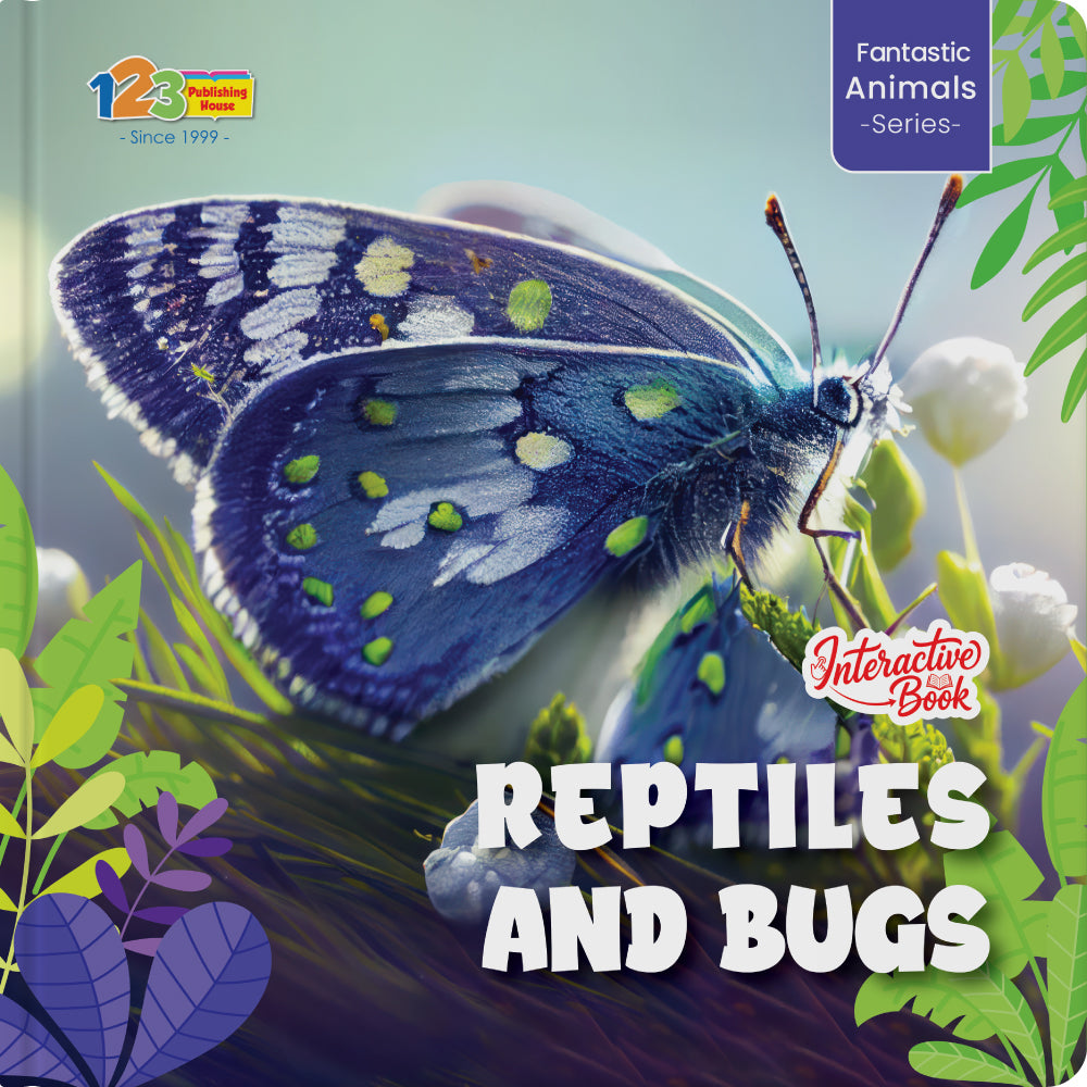 Reptiles And Bugs – Book for Kids in English