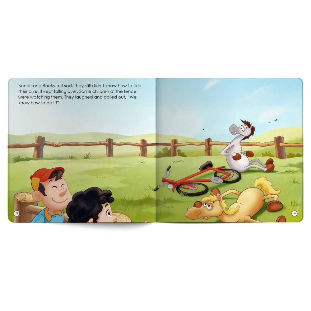 Bandit And Rocky Learn to Ride A Bike – Book for Kids in English