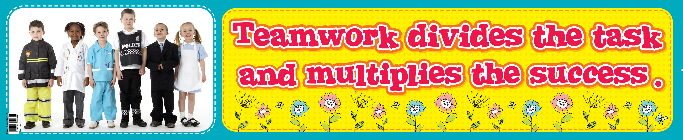 Importance of Team Work – Banner in English