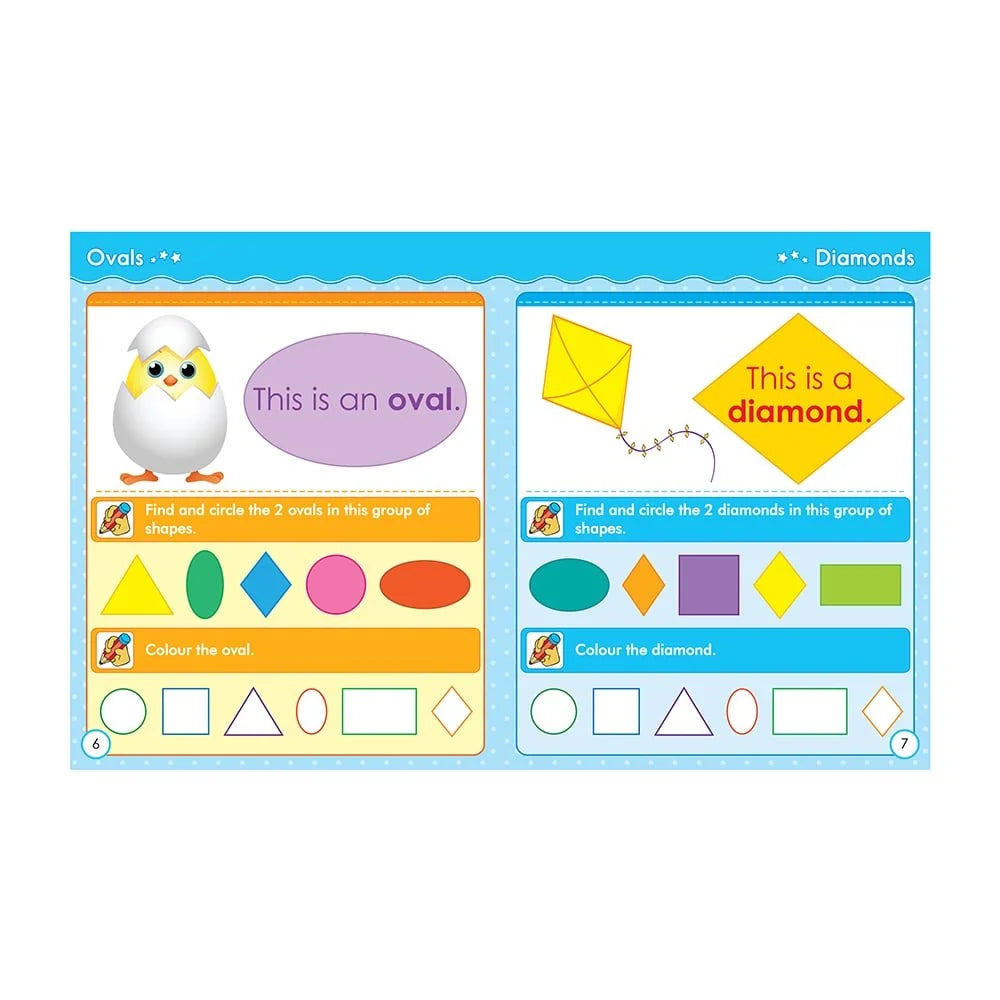 Colours & Shapes - Activity Book for kids in English