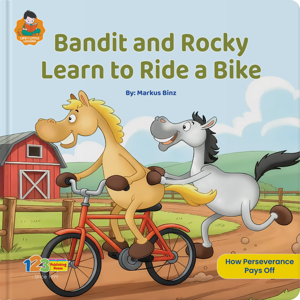 Bandit And Rocky Learn to Ride A Bike – Book for Kids in English