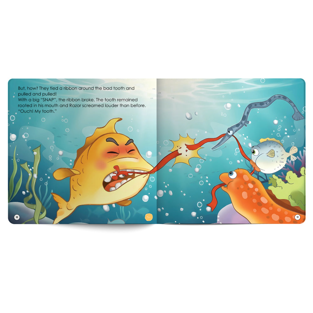 Razor The Piranha Goes to The Dentist – Book for Kids in English