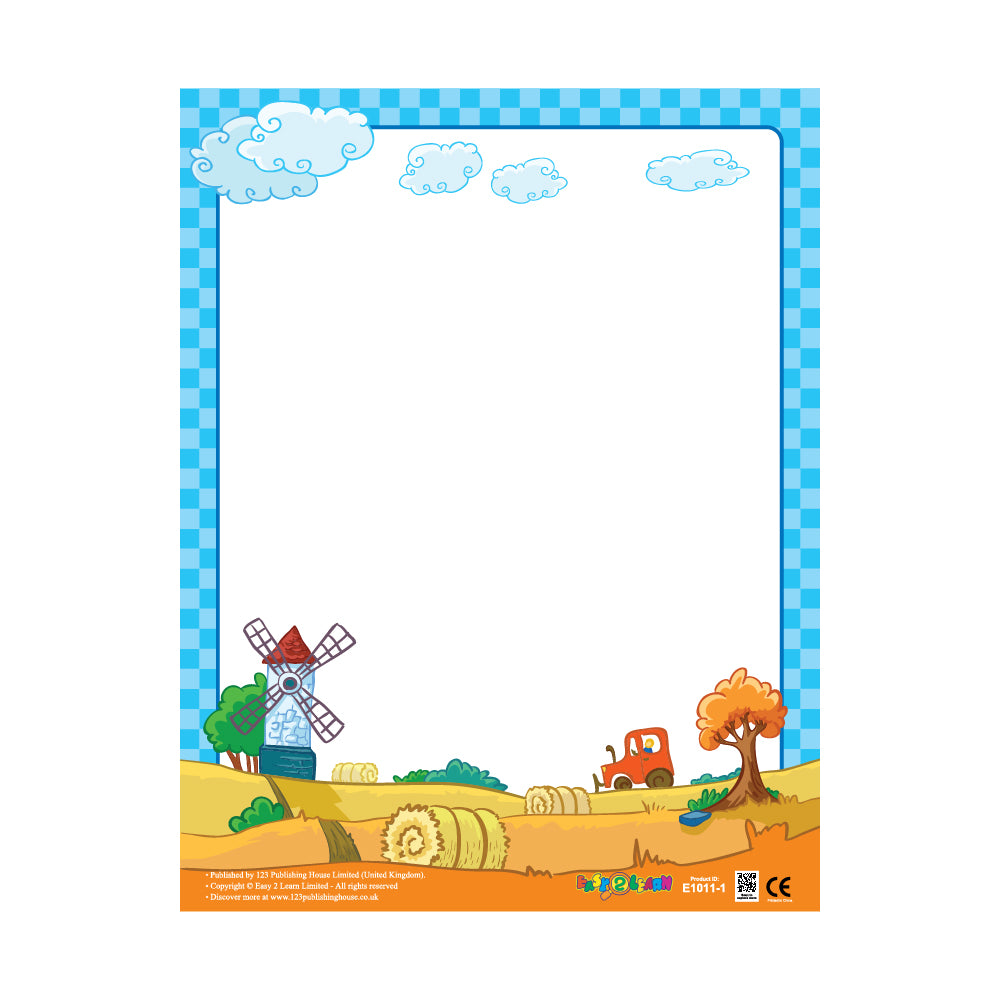 Write-On Charts (2) (6 Wall Charts) - Educational Wall Chart Pack in English