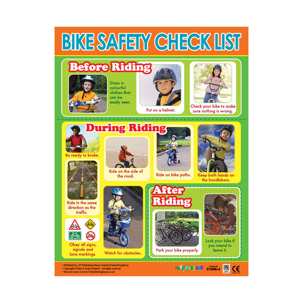 Safety First Interactive Chart Safety Essentials (6 Wall Charts) - Educational Wall Chart Pack in Eng